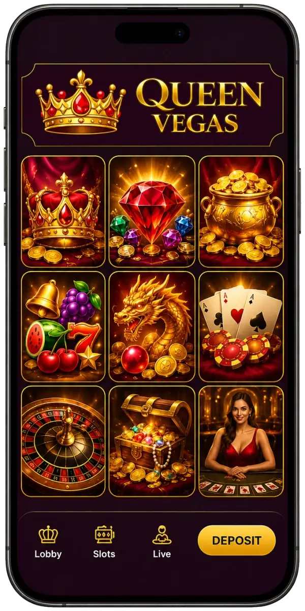 Queen Vegas Casino mobile casino